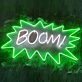 BOOM! Comic Burst LED Neon Sign