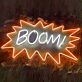 BOOM! Comic Burst LED Neon Sign