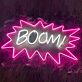 BOOM! Comic Burst LED Neon Sign