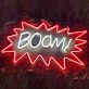 BOOM! Comic Burst LED Neon Sign