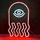 One-Eyed Jellyfish LED Neon Sign