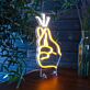 Finger Snap Neon Quick Moment Captured in Light