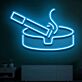 Cigarette and Ashtray LED Neon Sign