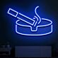Cigarette and Ashtray LED Neon Sign