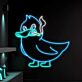 Smoking Duck LED Neon Sign