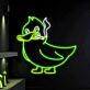 Smoking Duck LED Neon Sign