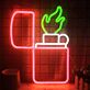 Flaming Lighter LED Neon Sign