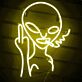Provocative Smoking Alien LED Neon Sign
