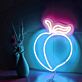 Juicy Peach LED Neon Sign