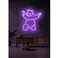 Panda Holding Two Pistols LED Neon Sign