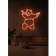Panda Holding Two Pistols LED Neon Sign
