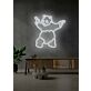 Panda Holding Two Pistols LED Neon Sign