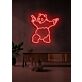 Panda Holding Two Pistols LED Neon Sign