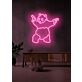 Panda Holding Two Pistols LED Neon Sign