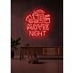 Movie Night Popcorn LED Neon Sign