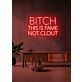 Bitch This Is Fame Not Clout LED Neon Sign
