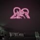 Kissing Skeleton Couple LED Neon Sign