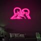 Kissing Skeleton Couple LED Neon Sign