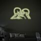 Kissing Skeleton Couple LED Neon Sign