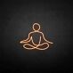 Seated Meditation Figure LED Neon Sign