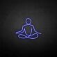 Seated Meditation Figure LED Neon Sign