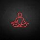 Seated Meditation Figure LED Neon Sign