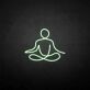 Seated Meditation Figure LED Neon Sign