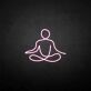 Seated Meditation Figure LED Neon Sign