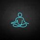 Seated Meditation Figure LED Neon Sign