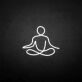 Seated Meditation Figure LED Neon Sign