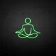 Seated Meditation Figure LED Neon Sign
