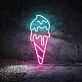 Double Scoop Ice Cream Fun Neon Display for Ice Cream Stands