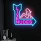 Live Nudes Arrow LED Neon Sign