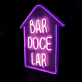 Bar Doce Lar House LED Neon Sign
