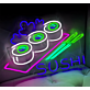 Sushi Rolls and Chopsticks LED Neon Sign