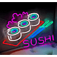 Sushi Rolls and Chopsticks LED Neon Sign