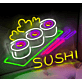 Sushi Rolls and Chopsticks LED Neon Sign