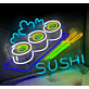 Sushi Rolls and Chopsticks LED Neon Sign
