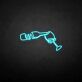 Pouring Wine Bottle and Glass LED Neon Sign