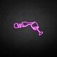 Pouring Wine Bottle and Glass LED Neon Sign