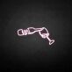 Pouring Wine Bottle and Glass LED Neon Sign