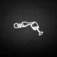 Pouring Wine Bottle and Glass LED Neon Sign