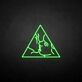 Kissing Faces in Triangle LED Neon Sign