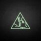 Kissing Faces in Triangle LED Neon Sign