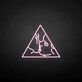 Kissing Faces in Triangle LED Neon Sign