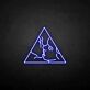 Kissing Faces in Triangle LED Neon Sign