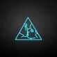 Kissing Faces in Triangle LED Neon Sign