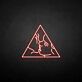 Kissing Faces in Triangle LED Neon Sign