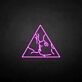 Kissing Faces in Triangle LED Neon Sign