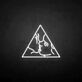 Kissing Faces in Triangle LED Neon Sign